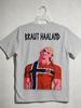 Erling Haaland Norway Funny Majin Buu Graphic T Shirt Unisex Football Soccer Cartoon Tee Unisexs and Unisexs Streetwear Tshirt