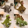 Coleção de Pelúcias de Dinossauro Braquiossauro Velociraptor Com Algodão PP Confortável Para Crianças