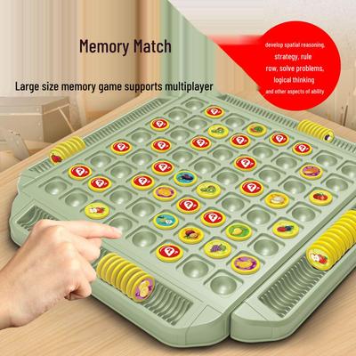 Juego de Memoria Transfronterizo: Juguete de Mesa Educativo Interactivo para 4 Jugadores Padres e Hijos