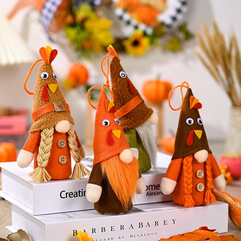 Cozy Harvest Festival Decorative Thanksgiving Gnome Figurine With Light Up Features