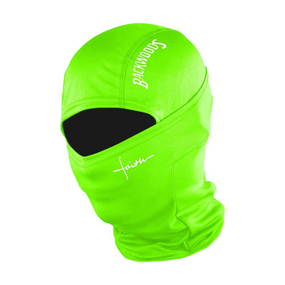 Letter Print Full Face Mask Red Heart Pattern Hood Cover Balaclava Hat Sun Protection