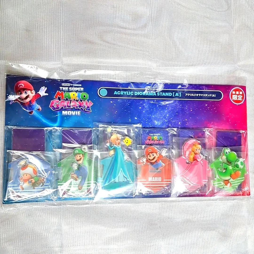 Super Mario Galaxy Movie Acrylic Diorama Stand set 6p Theater L/E Nintendo