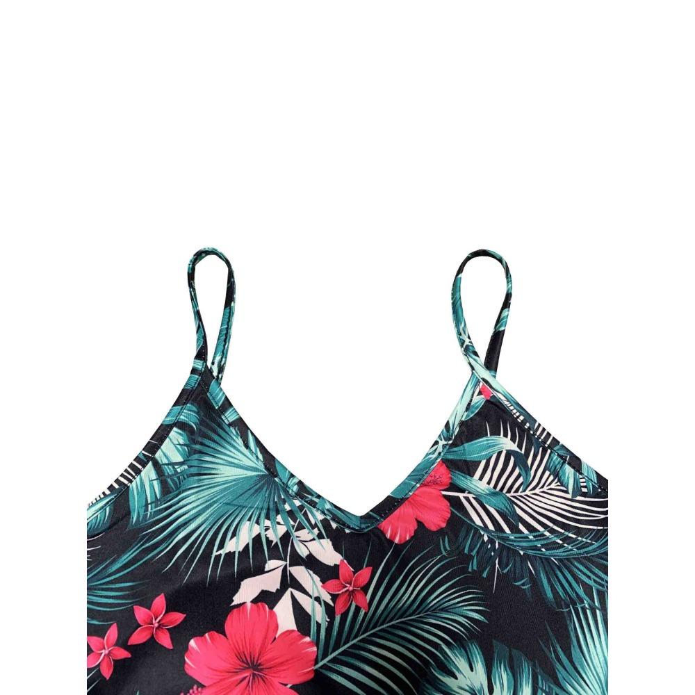 Women's Summer Dress  Floral Boho Maxi Dresses Sleeveless Strap Beach Sun Dresses