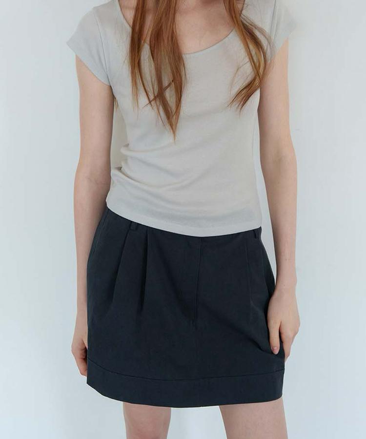 Seuleoum Amber Low Skirt_Navy