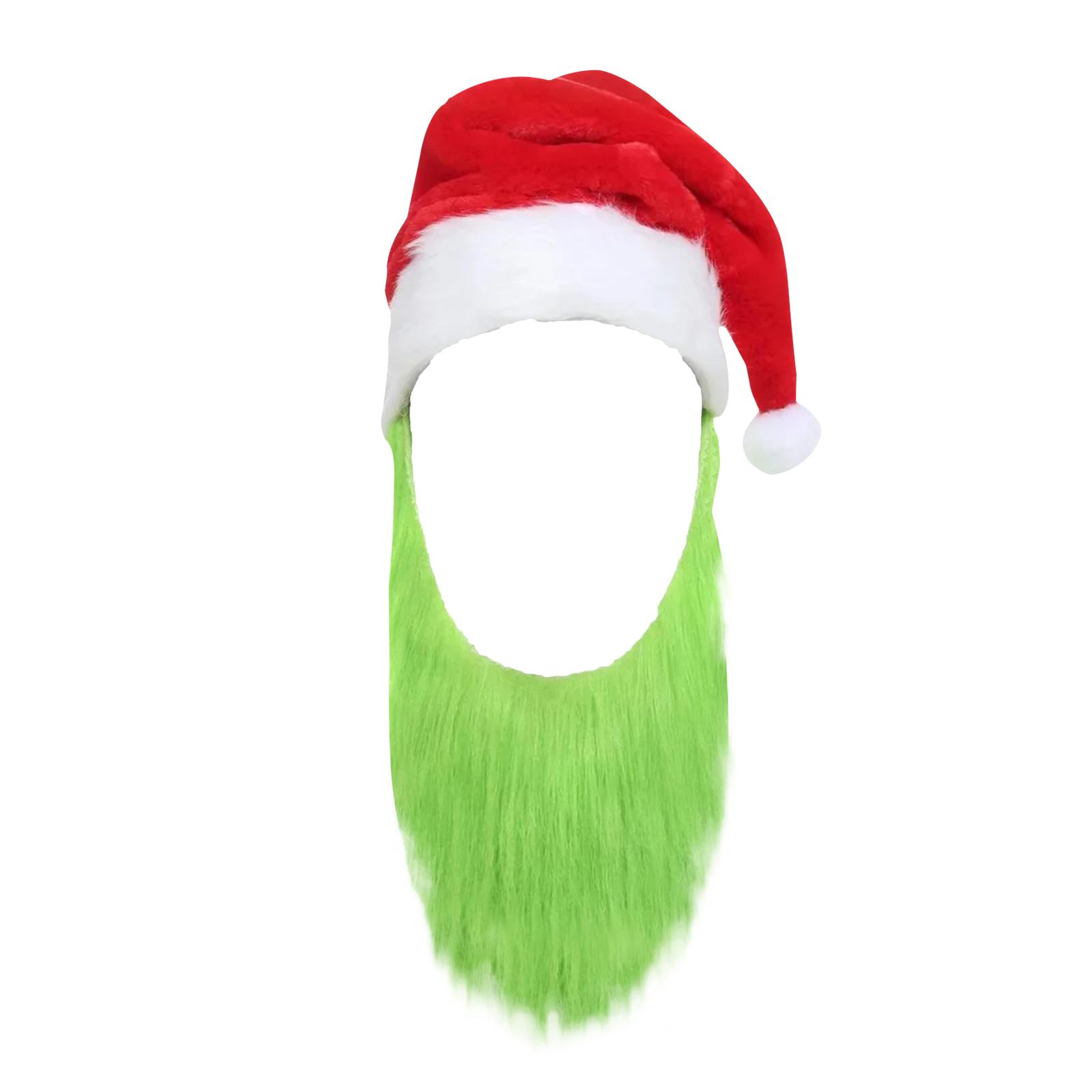 

Santa Hat With For Adult Christmas Cosplay Costume Accessories червоний