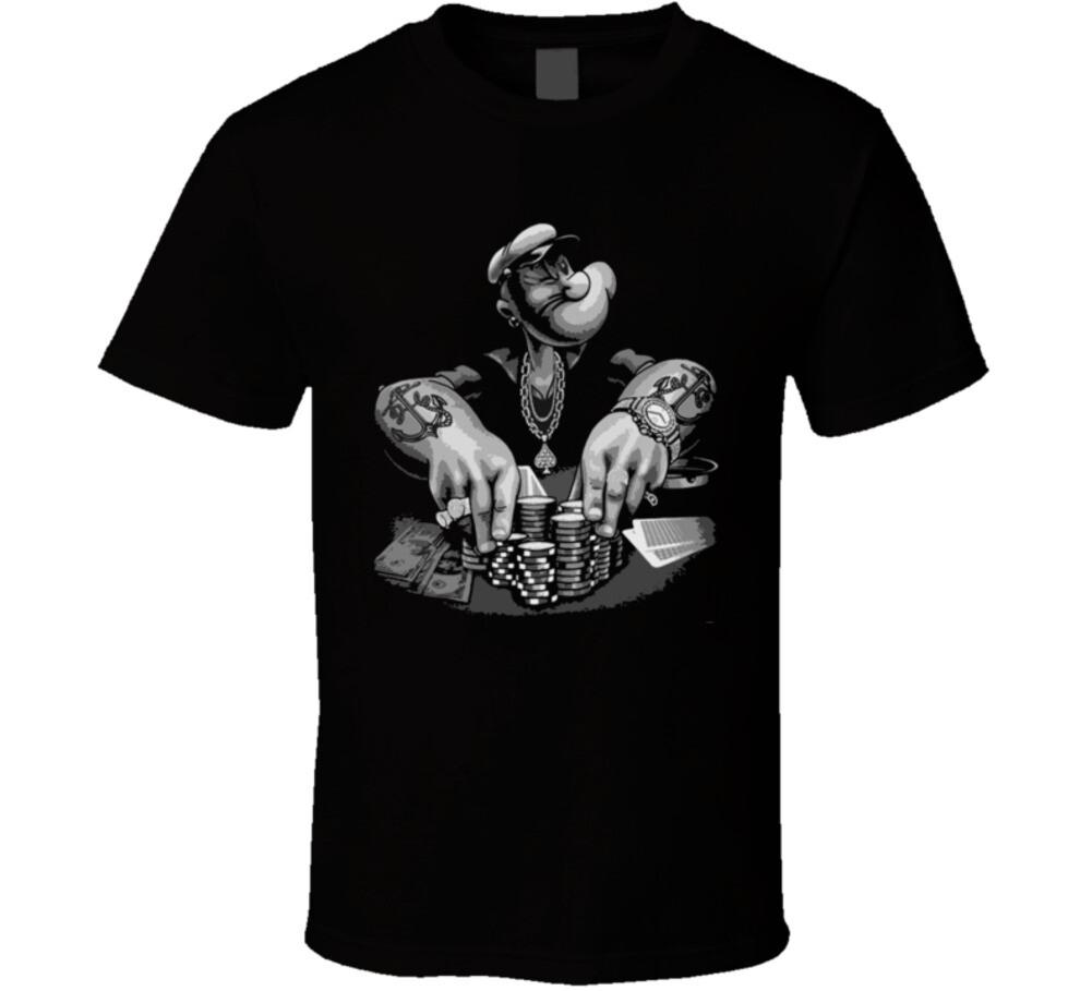 Popeye Gambler Cool Cartoon Classic T Shirt S разноцветный