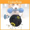 Exciting Black Squeaky Treat Dispensing Ball For Dogs Perfect For Chewing And Dental Health