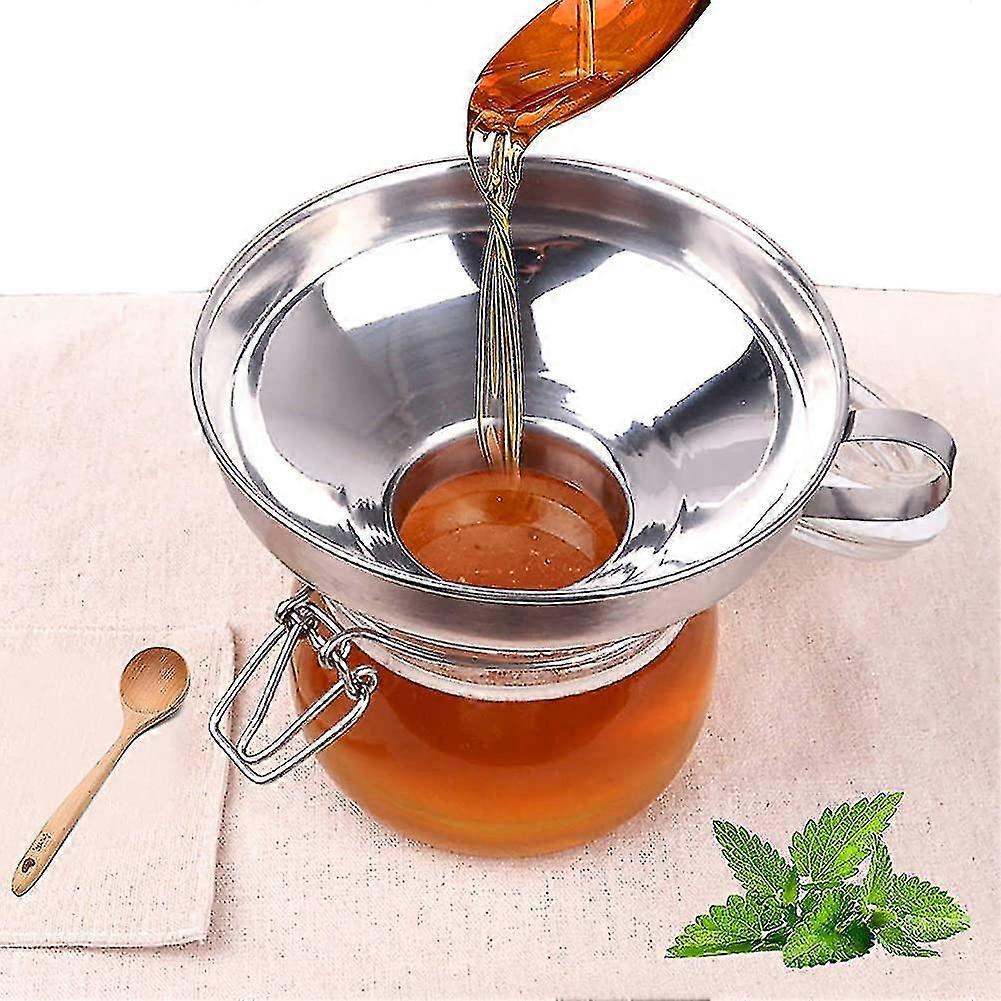 Marmeladen-Trichter Große Öffnung Einfülltrichter, Edelstahl Marmeladen-Trichter Verstellbar