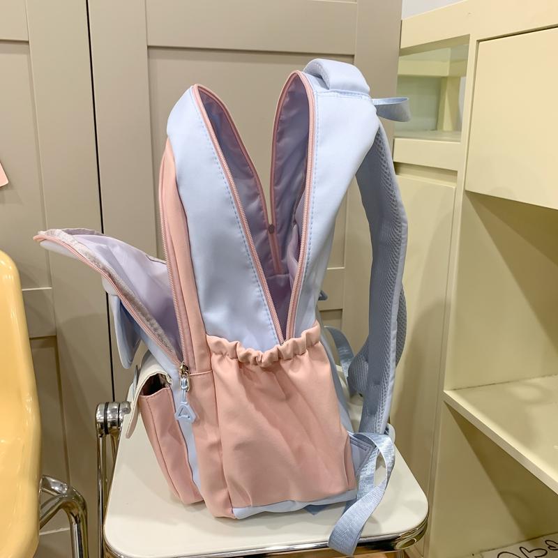 Sac à dos pour femmes Colorblock Sac d'école Grande capacité Sac à dos collège