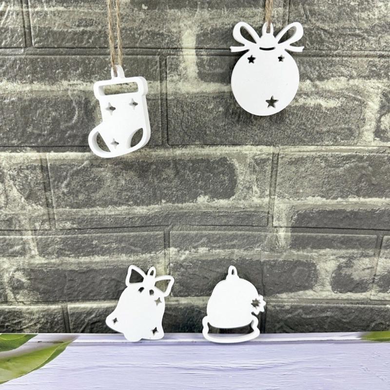 Christmas Themed Figurines Mold Silicone Texture for Handmade Ornaments Holiday Decorating and Creative Art Projects
