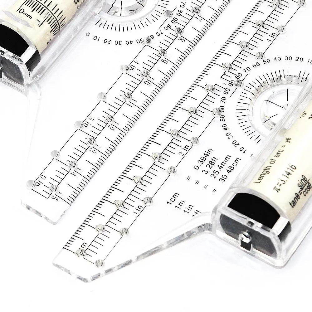 Rollendes Parallellineal Studenten Designzeichnung Übung Zeichnen Geometrische Zeichnung Praktisches Schreibwaren