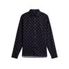Mens Floral Collared Long-Sleeved Shirt