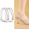 2 st Anti-slip Hälremmar Osynliga Skosnören utan Knytning för Högklackade Skor och Sandaler Justerbar Säker Passform Förhindrar att Skor Glider