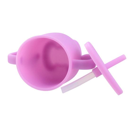 200ML Straw Cup Unbreakable Leakproof Silicone Anti-rupture Toddler Sippy Bottle Kids