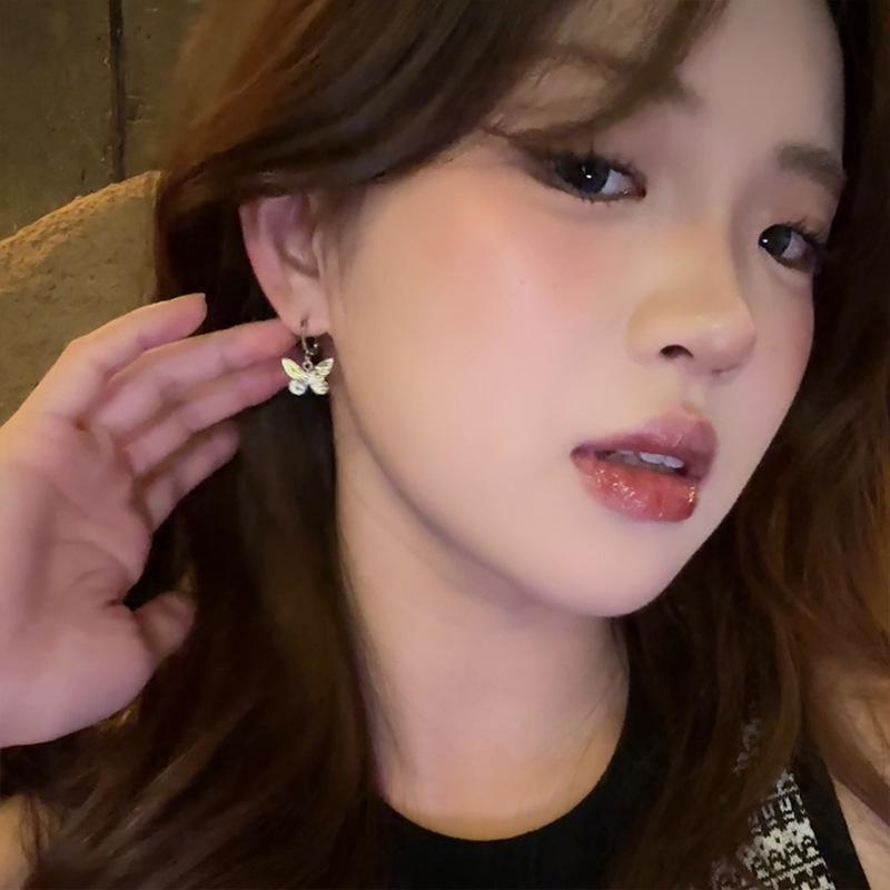 2024 Silver Retro Chinese Style Butterfly Earrings for Women
