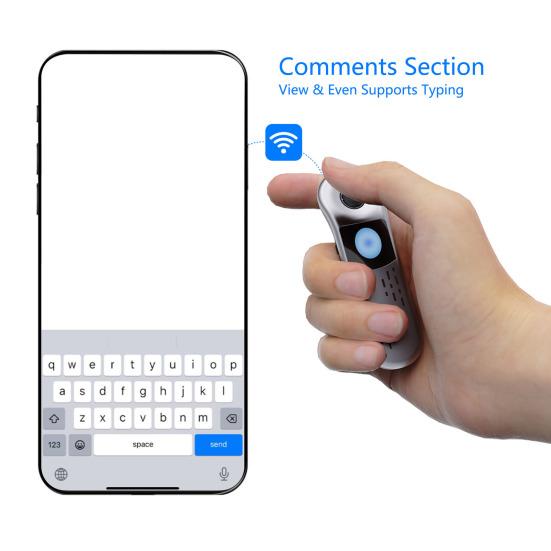 Bluetooth-compatible Remote Control with Rolling Wheel Touchpad Wireless Mouse Universal Phones Tablets PC PPT Page Turner Remote