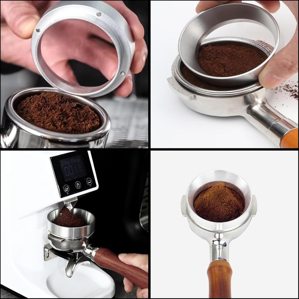1PC Coffee Dosing Ring Magnetic 51MM 53MM 58MM For Delonghi Breville Expobar Portafilter Espresso Dosing Funnel Barista Tools