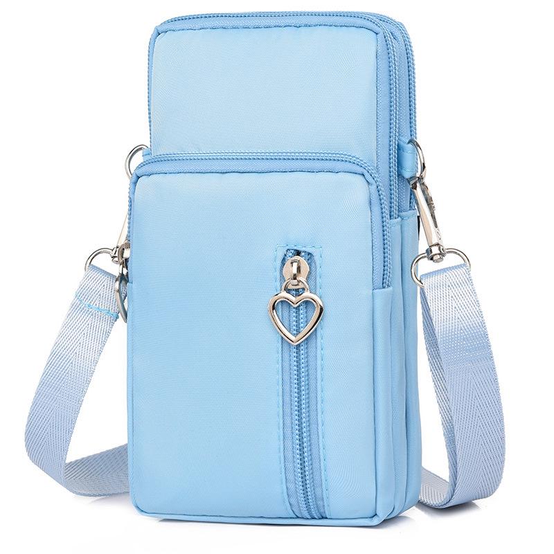 Women's Crossbody Phone Bag - 2023 Korean Canvas Shoulder Bag, Casual Small Square Wristlet & Neck Pouch