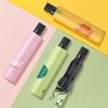 Black Rubber Handle Fruit Print Umbrella Windproof Manual UV Protection Umbrella Small Lightweight Compact Folding Umbrella