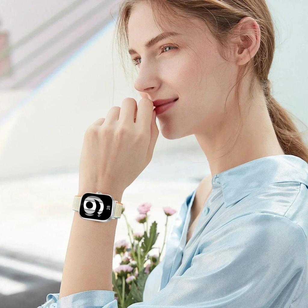 Nylon Loop for Redmi Watch 4 Strap Adjustment Sport Soft Replacement Bracelet for Xiaomi Mi Band 8 Pro Strap Accessories