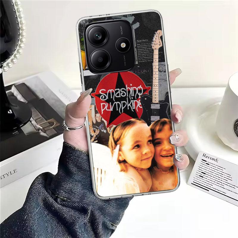 

Rock The Smashing Pumpkins Soft Phone Case For Xiaomi Redmi Note 15 14 14S 13 12 Pro Plus 12S 11 11S 11E 10 10S 11T 5G Fundas Co Redmi Note 13 Pro 5G
