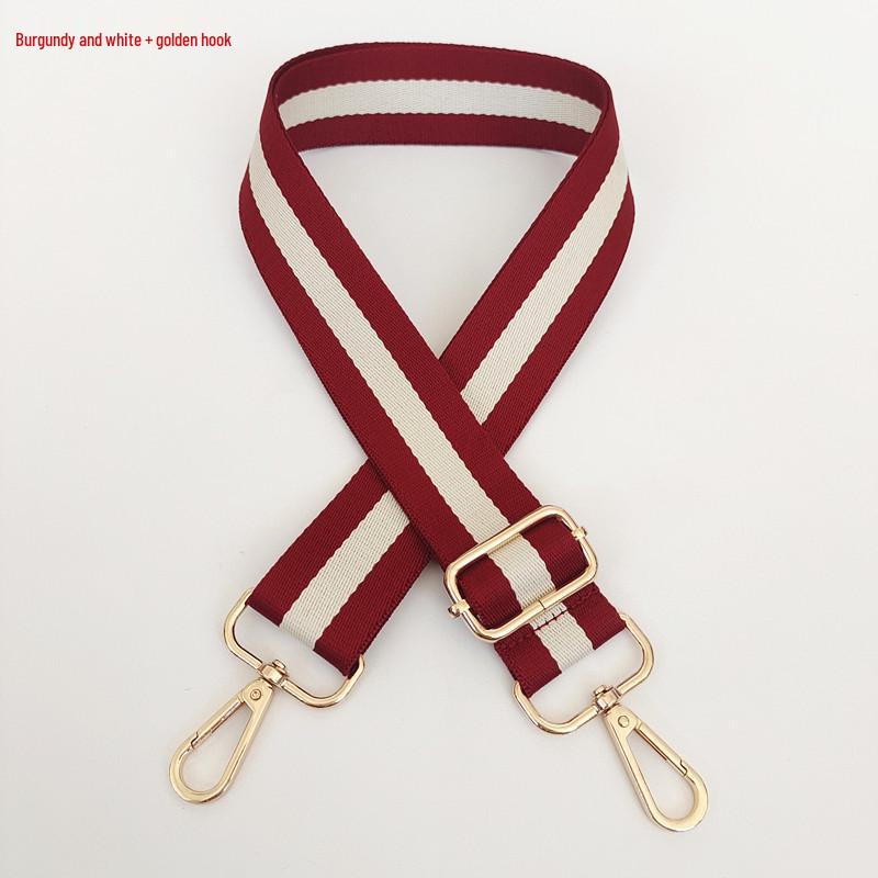 Bunter Verstellbarer Damen Crossbody-Taschenriemen - Verlängertes Breites Gestreiftes Schultergurtband