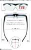 Magnifying Face Trick Magnifying Glass Glass, Loupe, 1.4x Magnification, Flip-Up Type, Glasses, Black, Hands-Free, Glasses-Type FTL03-1