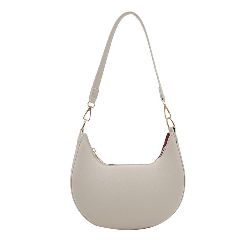 Bags Pu Waterdrop Shape Shoulder Bag With Zipper Closure For Daily Use