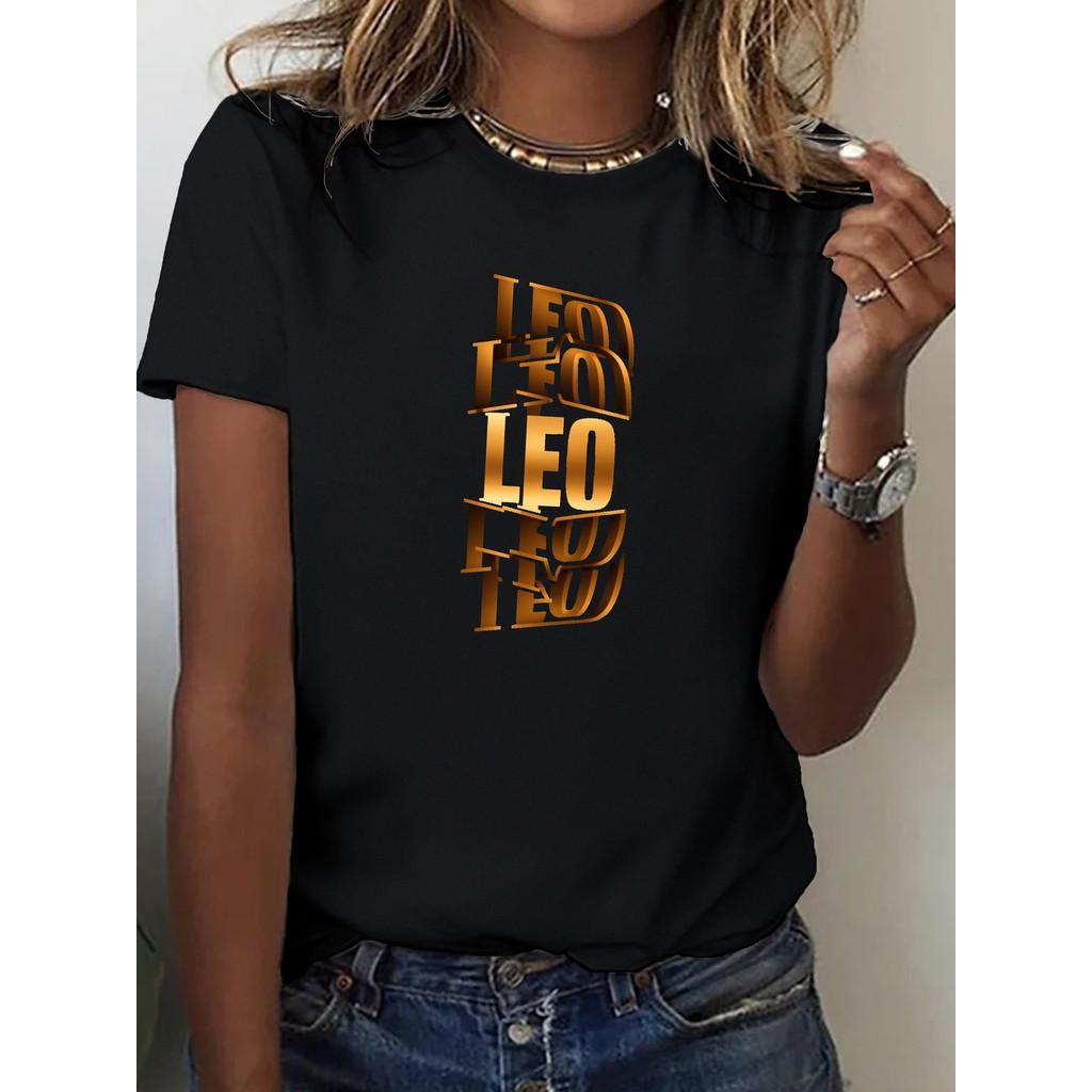 

Gold LEO women s T-shirt, comfortable fit XXL чорний