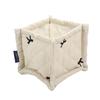 1PC Simple Organizer Cubes Box Mini Square Polyester Desktop Storage Basket Home Office Sundries Storage Bins