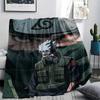 Kakashi Hatake Anime Pattern Flannel Blanket, High Quality Comfortable for All Seasons, Home Decor, Warmth and Comfort, Perfect for Gifts.