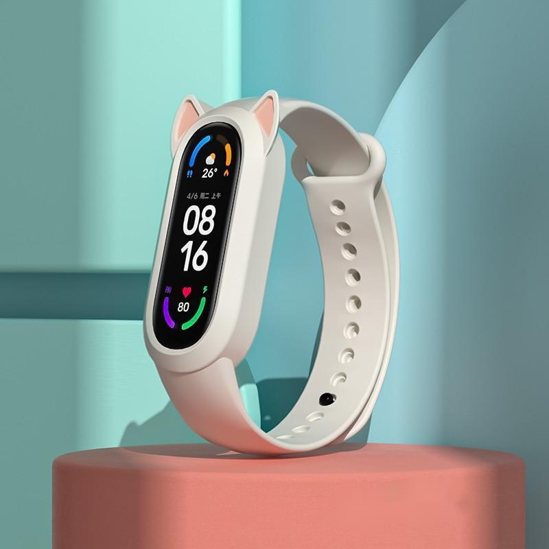 SOiiKE 5 Cinturini In Nylon Compatibili Con Xiaomi Mi Band 7/6/5/4/3 E Amazfit Band 5 - Morbidi, Regolabili, Con Fibbia Antiperdita - Per Uomo E Donna