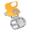 1450ml Bento Lunch Box Stainless Steel Compartment Thermal Bento Box Double Layer Bento Containers for Students