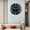 Europäischer Stil Minimalistische Und Modische Quarzuhr, Metall Moderne Leuchtende Wanduhr, Wohnzimmer Dekoration, Kreative