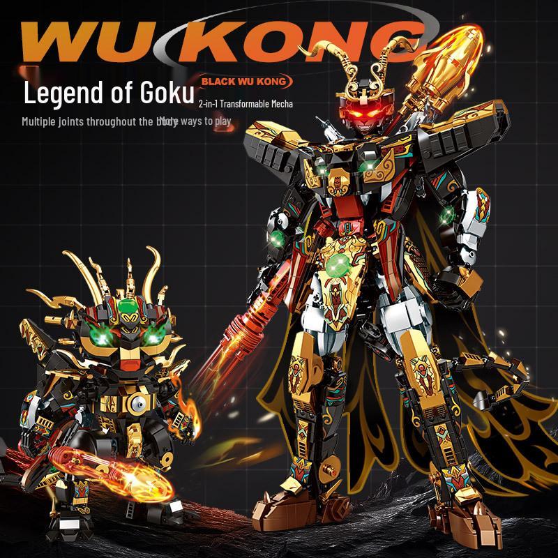 Xingji 63001 Wukong Transformable Mecha Robot Building Kit - Educational Toy Model for Kids