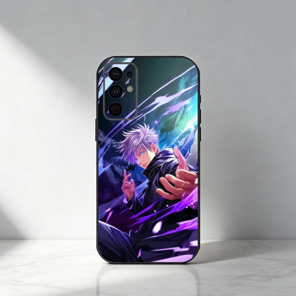 Hot-Blood Gojo Satoru J-Jujutsu Kaisen Phone Case For Samsung S25,S24,S21,S22,S23,S30,Ultra,S20,Plus,Fe,Note,5G Black Cover