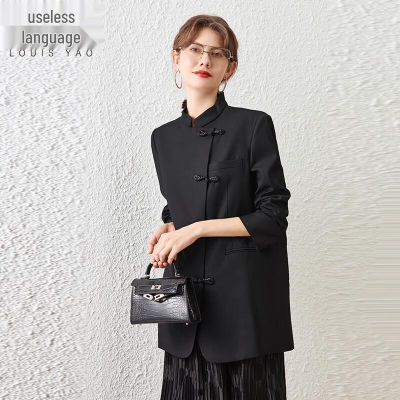 

Женский блейзер Bailuyu в новом китайском стиле с застежкой на пуговицы-лягушки M