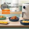 Silicone Air Fryer Baking Mat and Round Tray