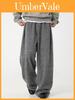 Streetwear Casual Pants For Men With Elastic Waist And Loose Fit For Autumn Fashion
