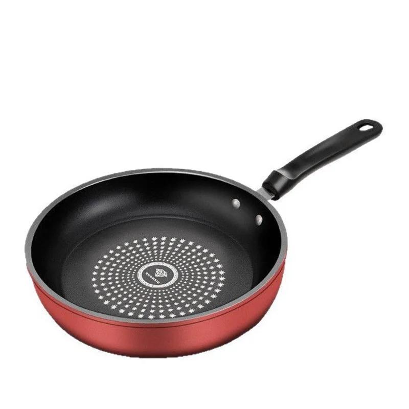 

Multifunctional Frying Pan Non Stick Wok Durable Omelette Pan Easy to Clean Kitchen Cookware Electric Gas Cooktops Compatible