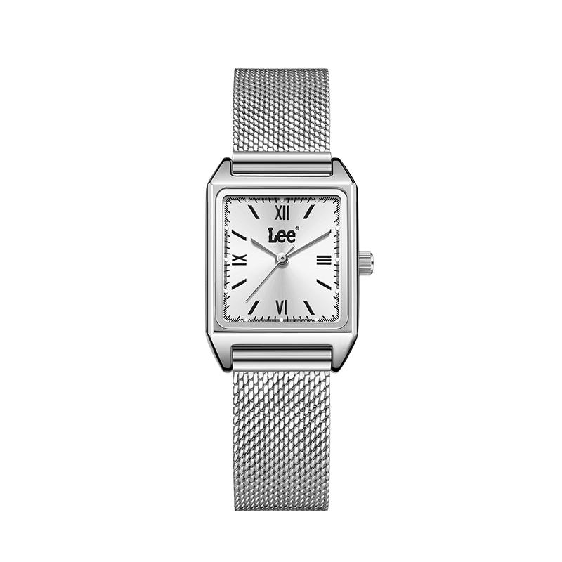 Lee Наручные часы Кварцевый механизм Стальной ремешок Серебристый циферблат Женские часы Классическая коробка M485B