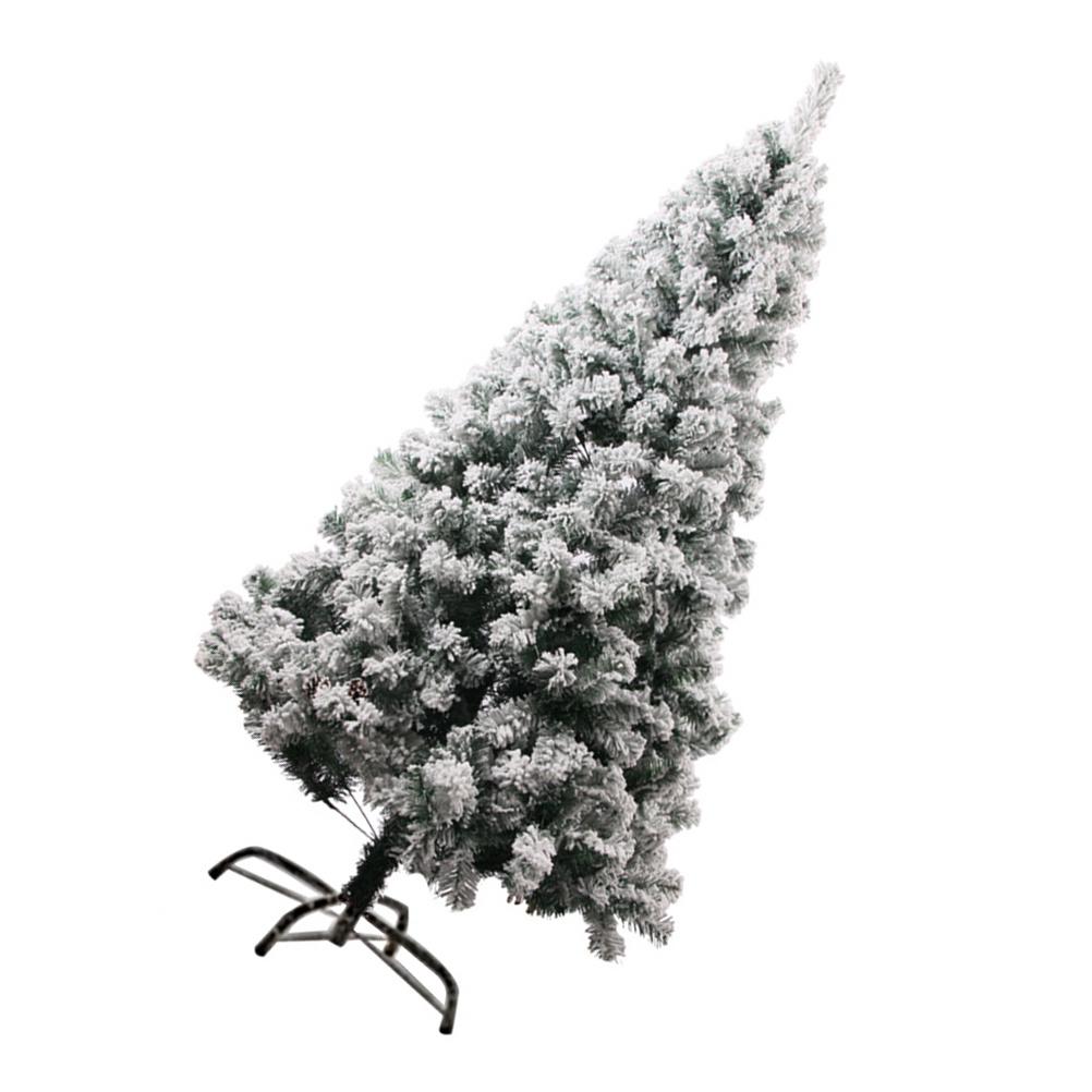 1Pcs Simulation Artificial Flocking Christmas Tree Decor Festive Holiday Party Xmas Tree Adornment Indoor Use