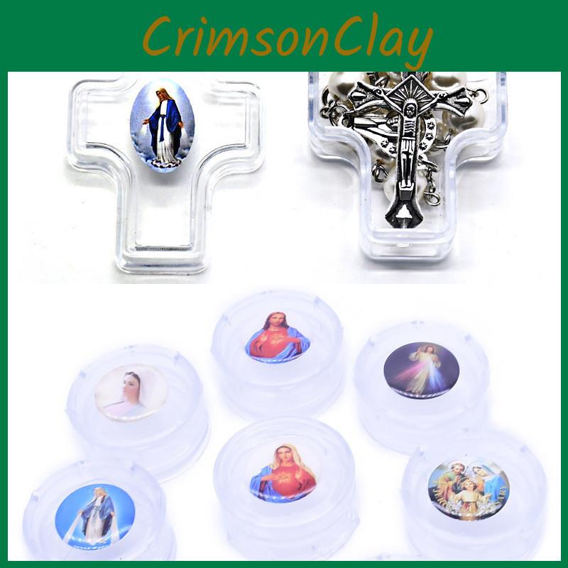 Elegant Rosary Box For Christening Souvenirs And Baptism Party Favors