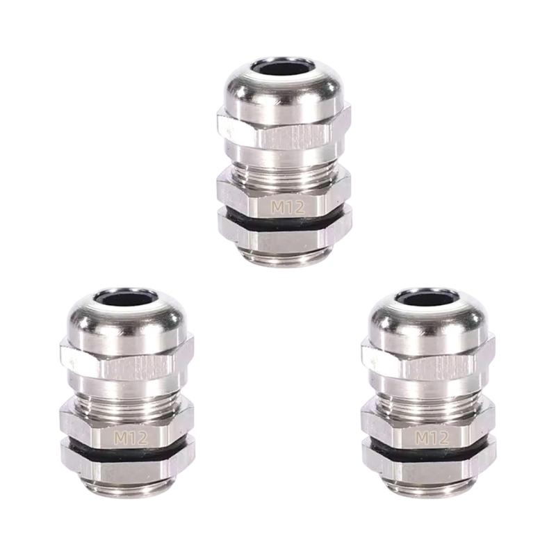 3pcs Erosion Resistant Cable Connector Quick Install Waterproof Fitting for Commercial Building Electrical Projects