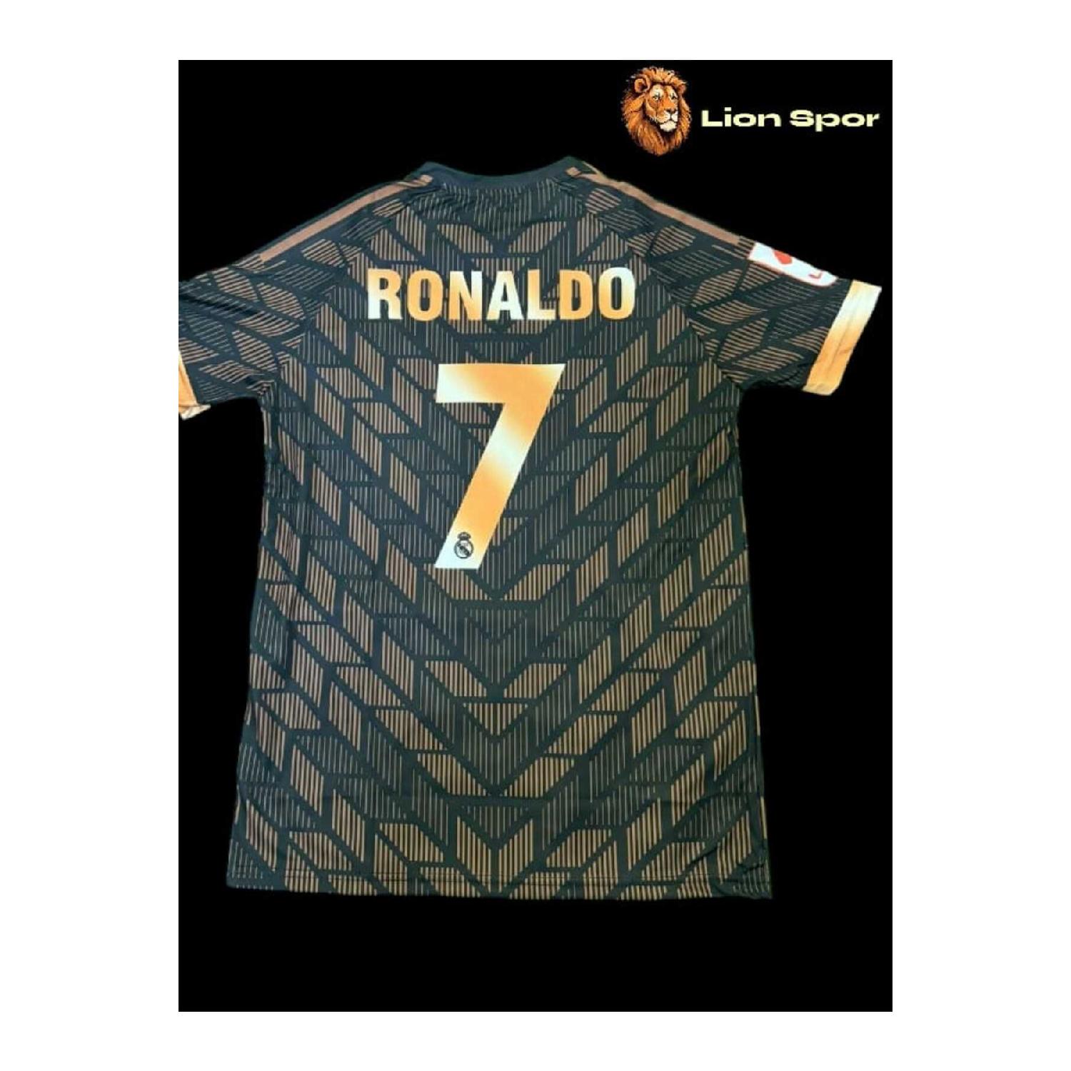 

C.ronaldo номер 7 коричневый джерси с короткими рукавами для взрослых с рисунком коричневого цвета 7 S чистый