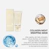 Collagen Overnight Peel Off Mask with Hyaluronic Acid Niacinamide Brightening Hydration Glow Revival Exfoliating Face Mask 75g