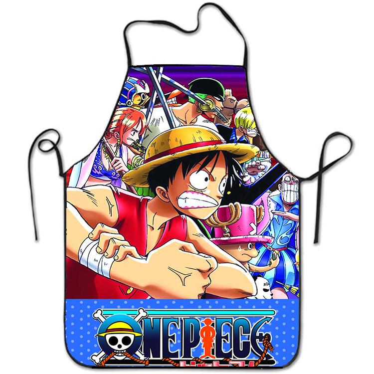 Grembiule da Cartone Animato One Piece Luffy - Stampa Novità Creativa