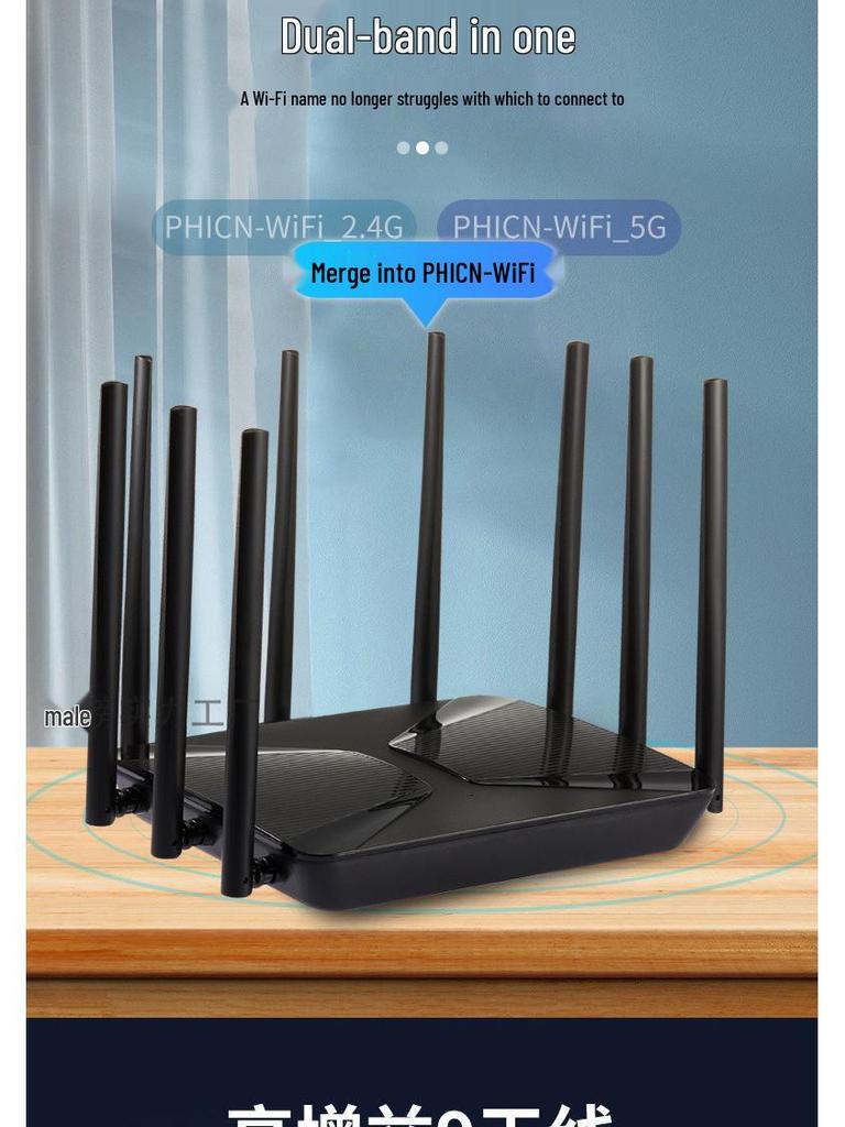 5G Dual-Band Gigabit WiFi Router - High-Speed, Whole-Home Coverage for Students and Small to Medium Apartments