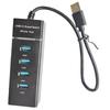 USB 2.0 One-to-Four Hub Splitter with 1.2m Cable for Laptop/Desktop Expansion