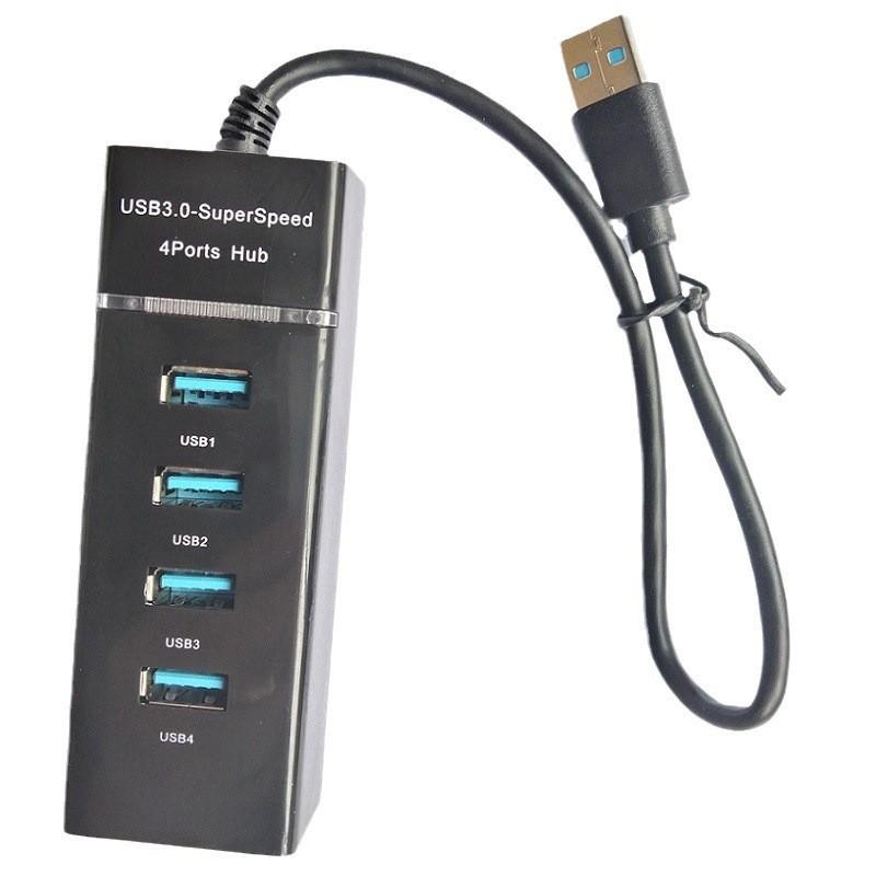 USB 2.0 One-to-Four Hub Splitter with 1.2m Cable for Laptop/Desktop Expansion
